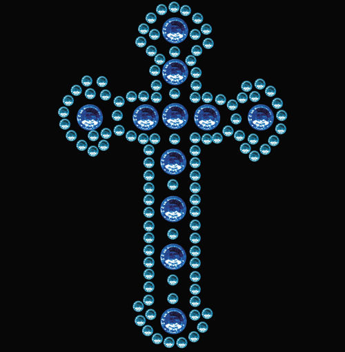 Picture of CRYSTAL STICKERS BLUE CROSS